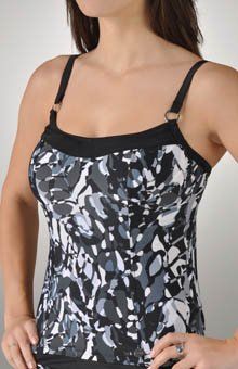 SW0611 Panache Tao Tankini Top, SW0611 Slate Multi